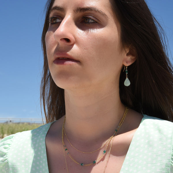 Watercolor Gemstone Earrings