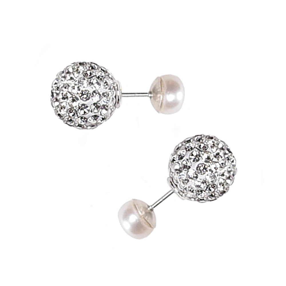 Baroque Pearl and Diamond Earrings  deJonghe Original Jewelry