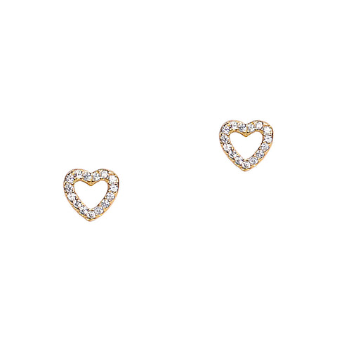 Mini Open Hearts Studs