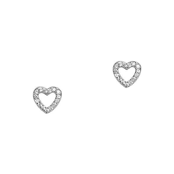 Mini Open Hearts Studs