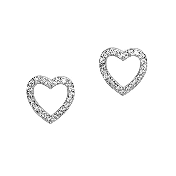 Open Heart Earrings