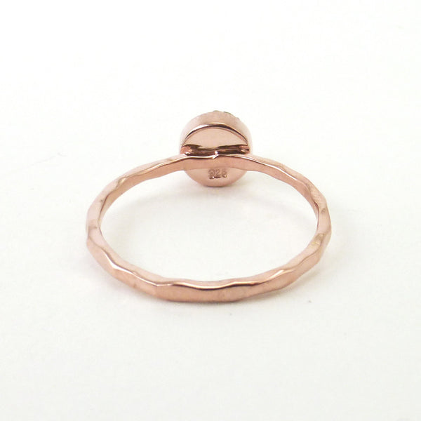 Rose Gold Artisan Druzy Ring