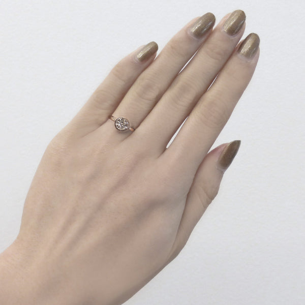 Rose Gold Artisan Druzy Ring