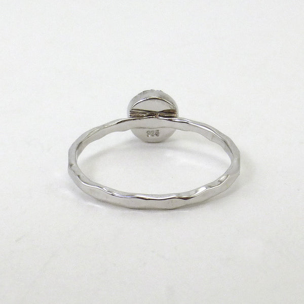 Silver Artisan Druzy Ring
